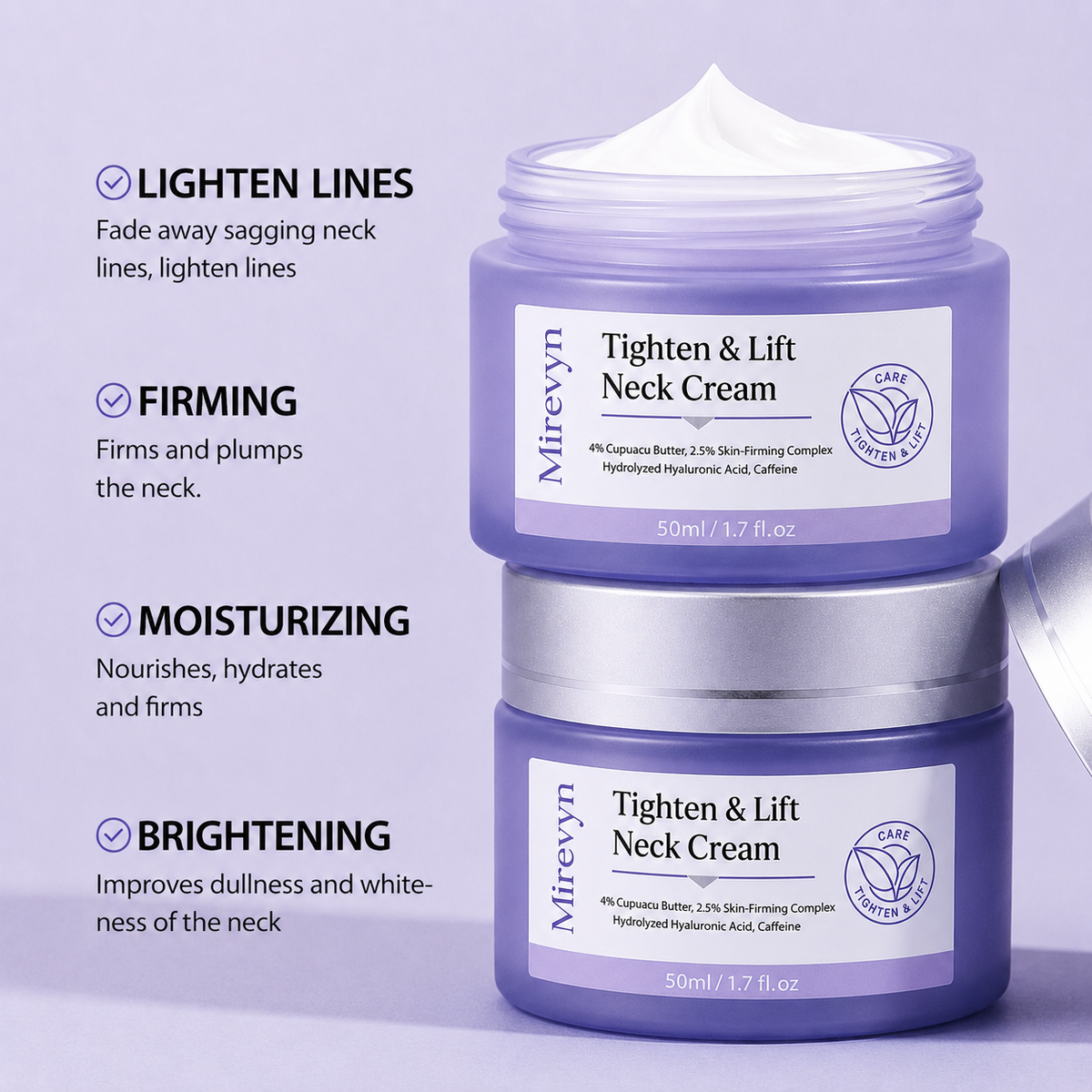 Last Day Buy 1 Get 1 Free✨Mirevyn💧Advanced Neck Firming Cream – Lift, Tighten & Restore Youthful-Looking Skin