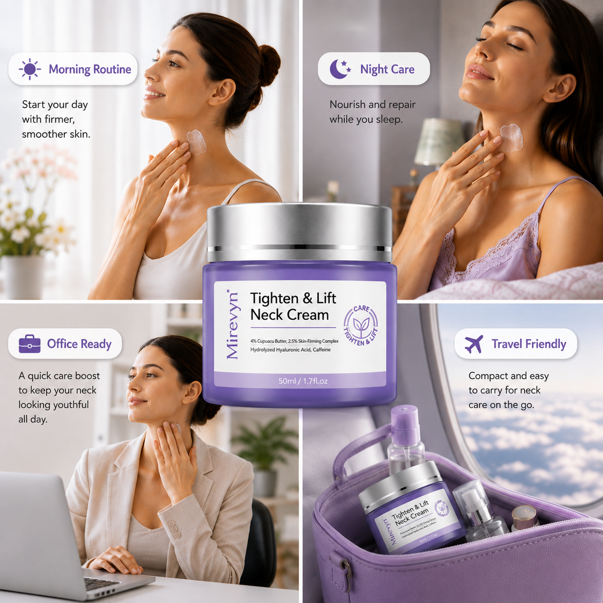 Last Day Buy 1 Get 1 Free✨Mirevyn💧Advanced Neck Firming Cream – Lift, Tighten & Restore Youthful-Looking Skin
