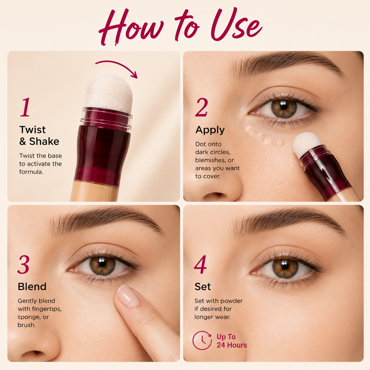 Last Day Buy 1 Get 1 Free✨Mirevyn💞Instant Age Rewind Eraser, Multi-Use Concealer